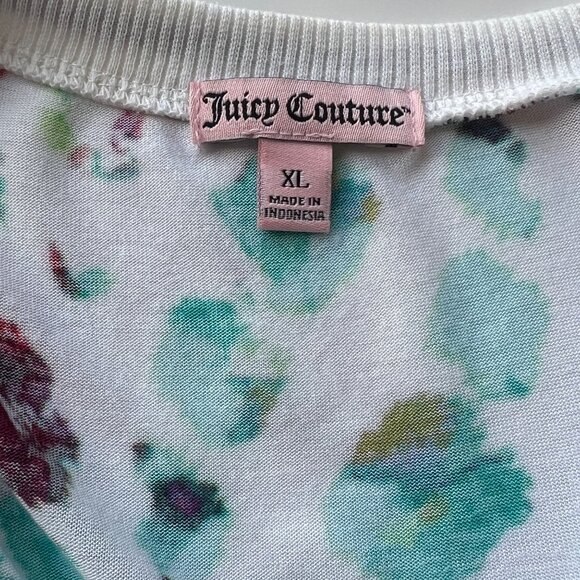 Juicy Couture Multicolor Splatter Print Racerback Tank Top 100% Rayon Womens XL - Picture 6 of 9